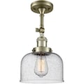 Innovations Lighting One Light Vintage Dimmable Led Semi-Flush Mount 201F-AB-G74-LED
